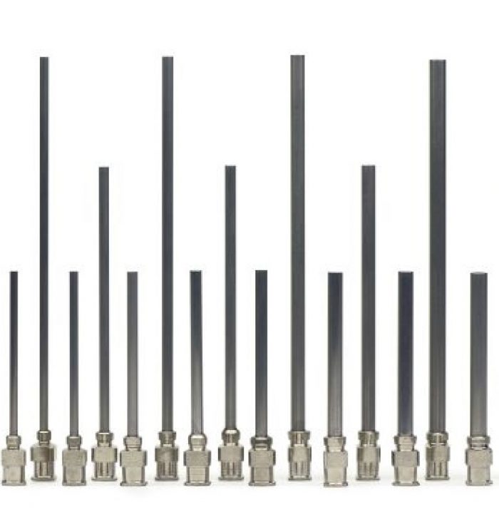 Fisnar Large Bore Stainless Steel Luer Lock Dispense Tips (Long Length) ECT Adhesives