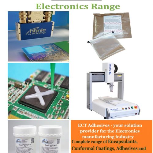 Electronics adhesives range.